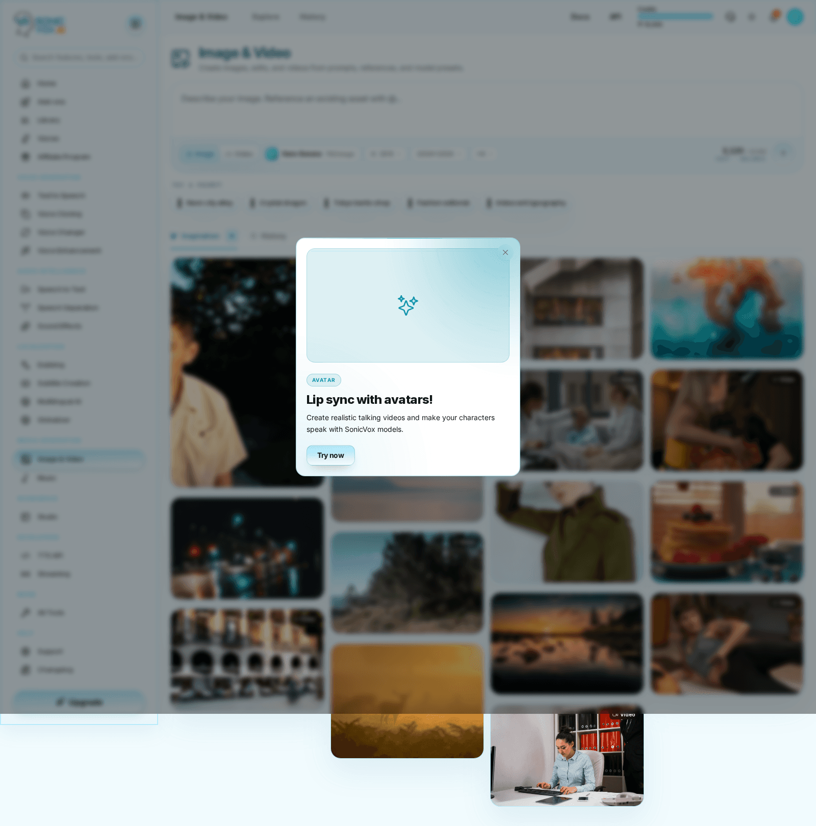 Image & Video in SonicVox